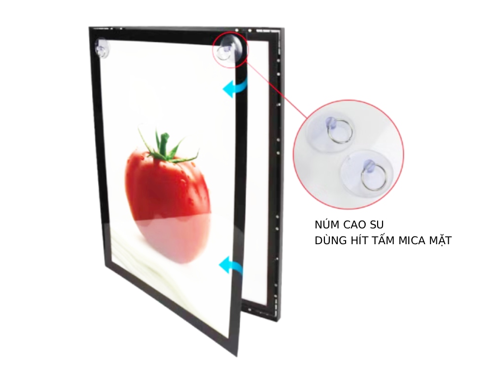 hộp đèn tranh điện siêu mỏng nắp hít là gì?